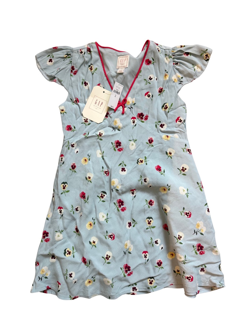 GAP doen | Girls Light Blue Floral Wrap Dress